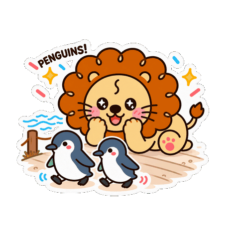 Excited Phillip Island Sticker by Lovey