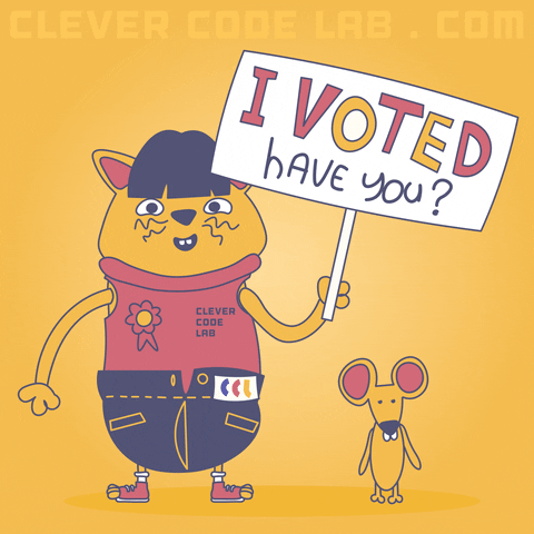 Vote Early Local Elections GIF by CleverCodeLab