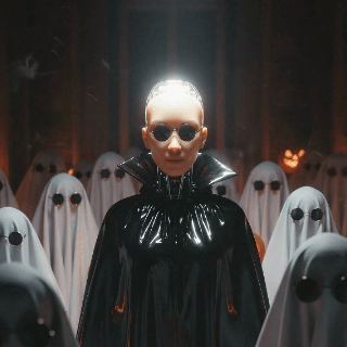 Halloween Ghost GIF by RealSophiaRobot