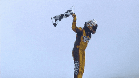 Kyle Busch Checkered Flag GIF by NASCAR - Find & Share on GIPHY