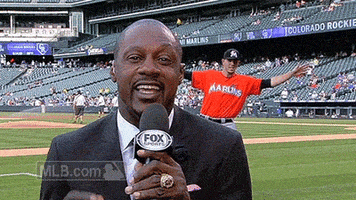 florida marlins photobomb GIF by MLB