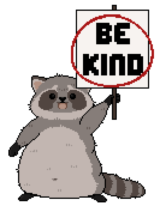 Be Kind Pixel Sticker by KawaiiPixelArts