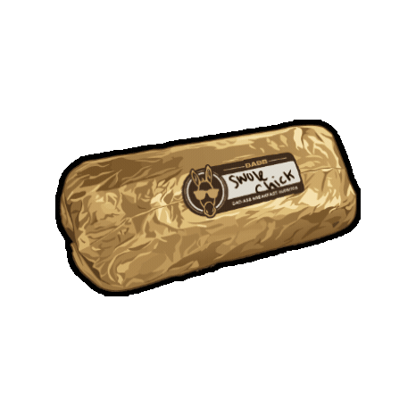 Gold Burrito Wrap Sticker by Dog Haus