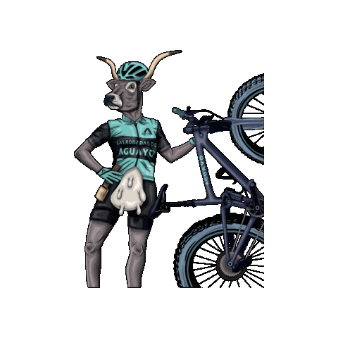 Cow Mtb Sticker by Las Rodadas de Aguayo