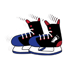 Femme hockey Sticker