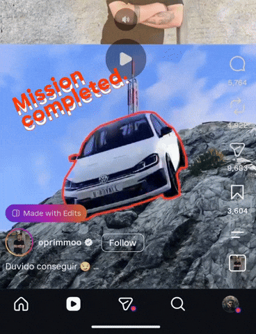 Car In Red Spot Mission GIF