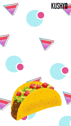80S Taco GIF by Kushy Dreams