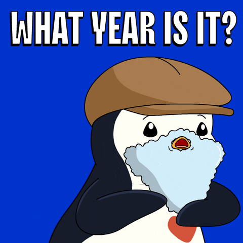 What Is Going On Time Travel GIF by Pudgy Penguins