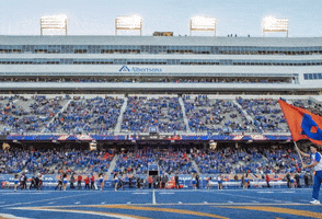 Bleed Blue College Football GIF by Boise State University