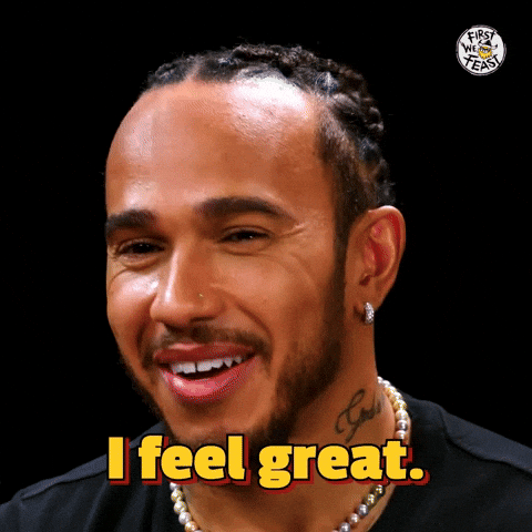Happy Lewis Hamilton GIF by First We Feast