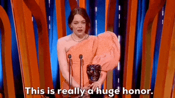 Emma Stone Honor GIF by BAFTA