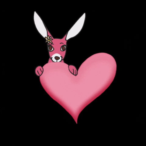 Pink Heart Thank You GIF by Wendy Gallagher
