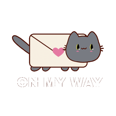 Cat Running Sticker