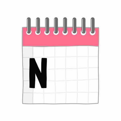 Calendar GIF by Martine Ellis