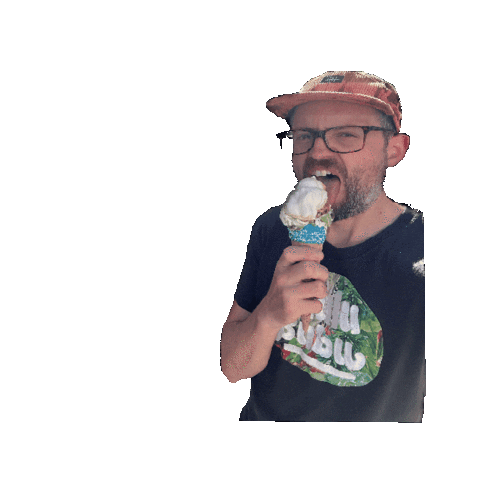 Ice Cream Guy With Hat Sticker by Lulububu Software GmbH