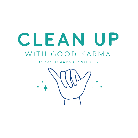 Clean Up Sustainability Sticker by Good Karma Projects for iOS & Android