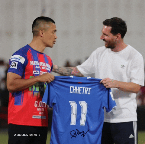 Sunil Chhetri Messi GIF