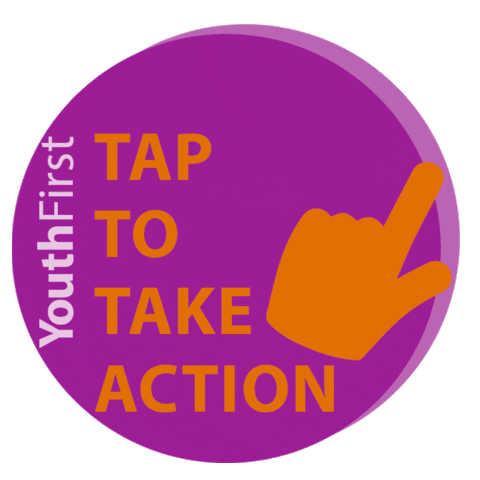 Tap Here Sticker by JFCS