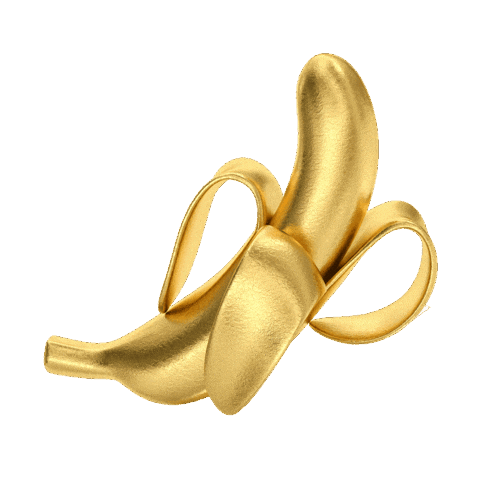 Top Banana Gold Sticker by Bright Light Bright Light