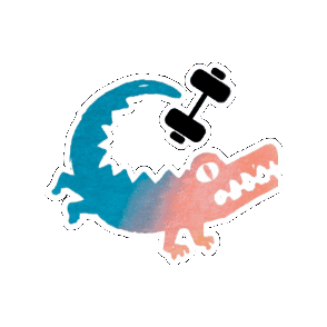 ワニ Sticker by fitsallgym24h