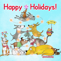 happy holidays animated gif