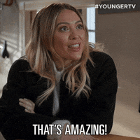 Surprised Hilary Duff GIF by YoungerTV