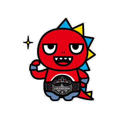 Wrestling 赤 Sticker by GAORA