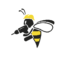 Bee Sticker by luebwolters