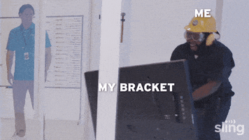 College Basketball Reaction GIF by Sling TV