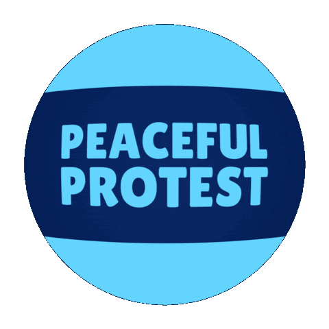 Peace Protest Sticker