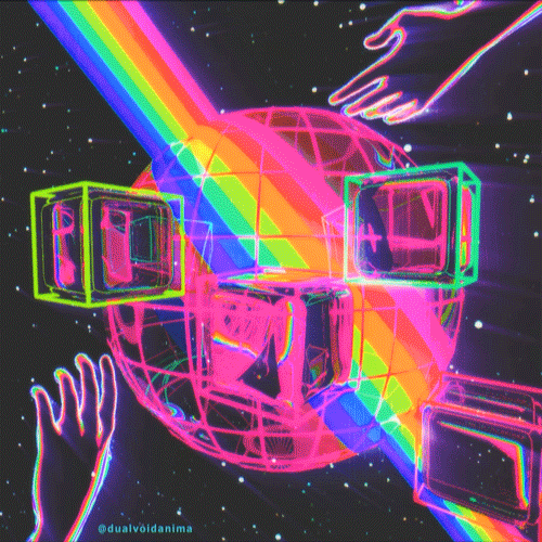 Art Rainbow GIF by dualvoidanima