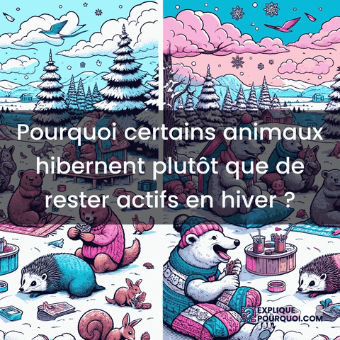 Animaux Hibernation GIF by ExpliquePourquoi.com
