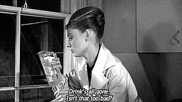 drunk audrey hepburn GIF