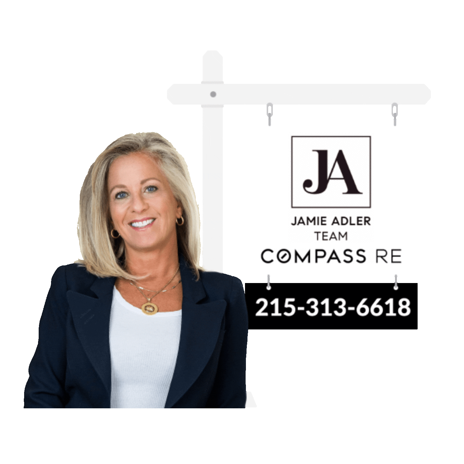 Jamie Adler Sticker by Homes by Gill - Surinder Gill