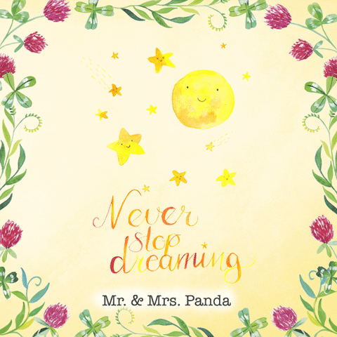 Dreams Sterne GIF by Mr. & Mrs. Panda