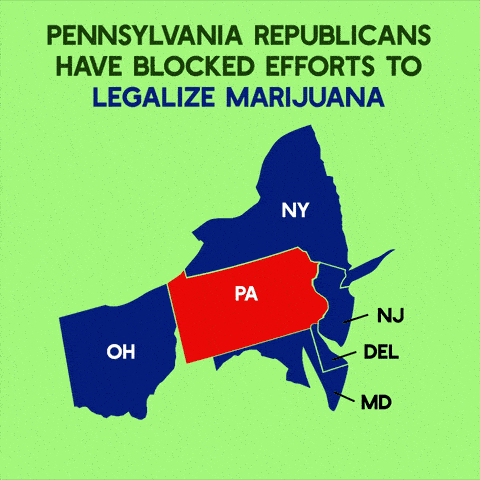 Pennsylvania Republicans Have 
Blocked Efforts to Legalize Marijuana
