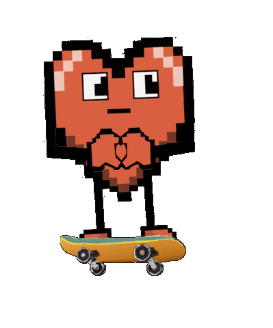8-Bit Love Sticker by GT8Studios