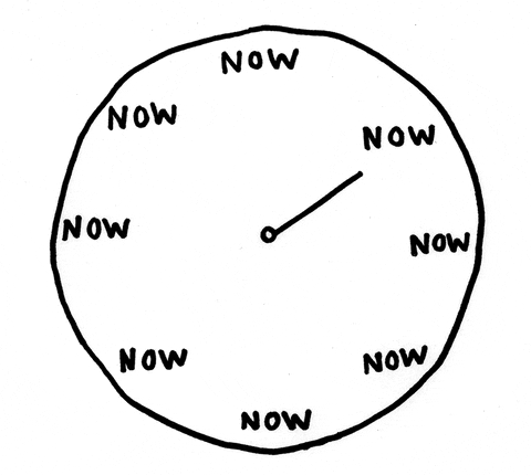 Be Here Now Clock GIF
