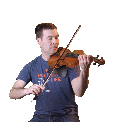 Groove Violin Sticker by Nathan Cole