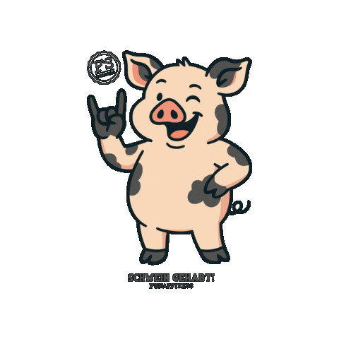Schwein Gehabt Sticker by PS HAPPYNESS