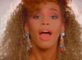 whitney houston 80s GIF