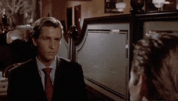Sad American Psycho GIF