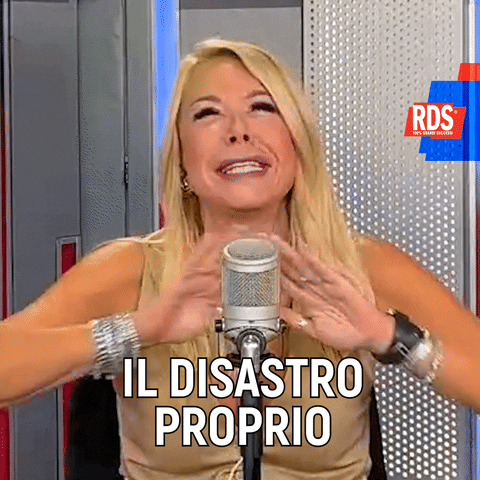 Anna Pettinelli Disaster GIF by RDS 100% Grandi Successi