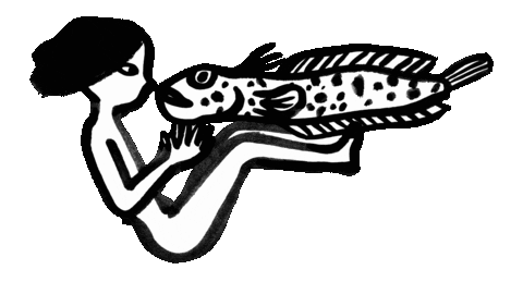 Ocean Icefish Sticker by The Soap and the Sea