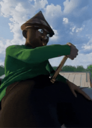Gold Chicken GIF