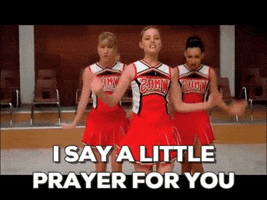 retro glee cheerios say a little prayer GIF