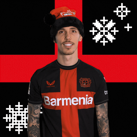 Merry Christmas Smile GIF by Bayer 04 Leverkusen