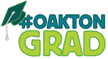 Graduation Grad Cap Sticker by Oakton Community College
