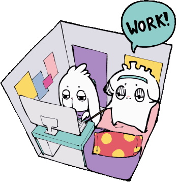 Sleepy Stressed Out Sticker