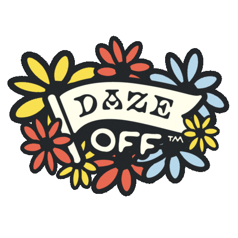 Logo Flowers Sticker by Daze Off